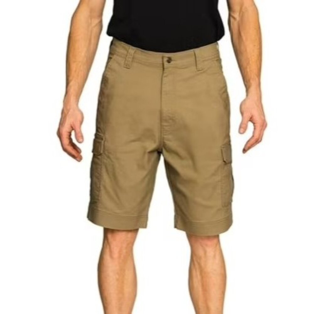 NWT Full Blue Khaki Cargo Twill Shorts Men's Size 34